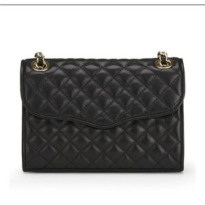 Rebecca Minkoff Quilted Mini Affair Leather Cross Body Bag with Gold Hardware